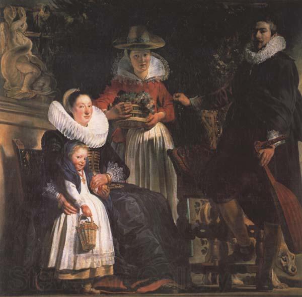 Jacob Jordaens The Artst and his Family (mk45) Spain oil painting art